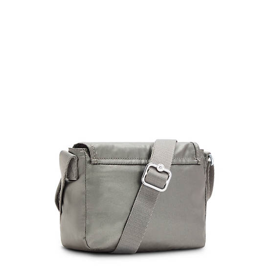 Kipling Sabian Metallic Crossbody Mini Tassen Grijs | België 1868WN